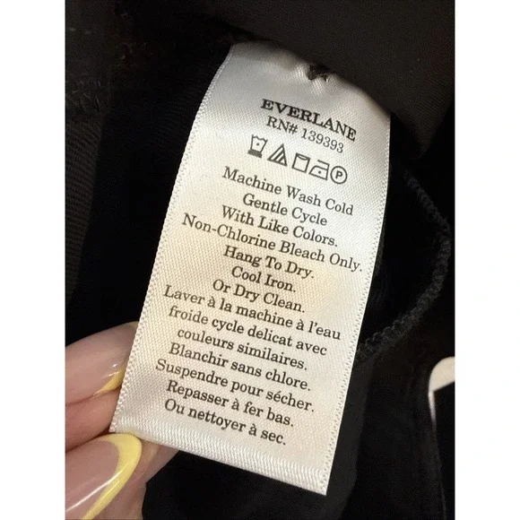 NEW EVERLANE Tencel Way High Taper Pant 4 Black Pleated Front Career Minimalist - Picture 8 of 8